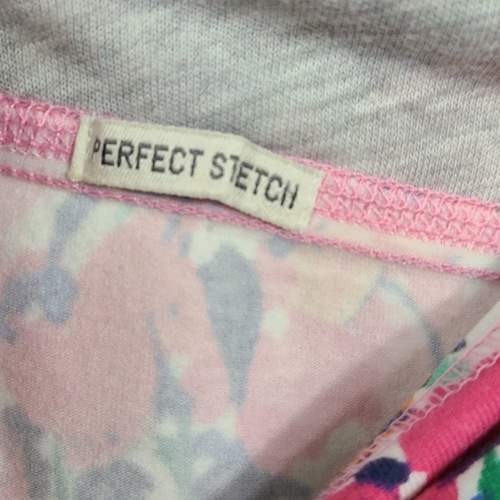Abercrombie & Fitch Mini Skirt Perfect Stretch Pink Floral Bodycon Colorful Knit - Picture 7 of 9